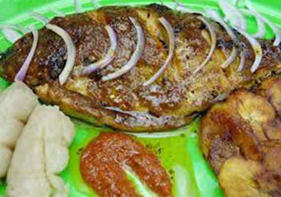 Poisson Pomme braisé