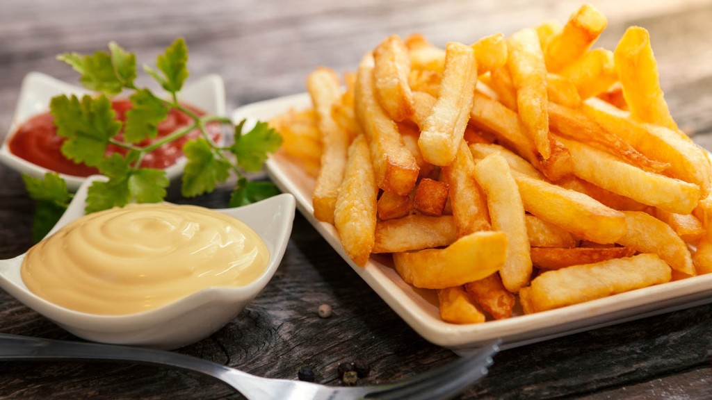 Portion de frittes de pomme de terre